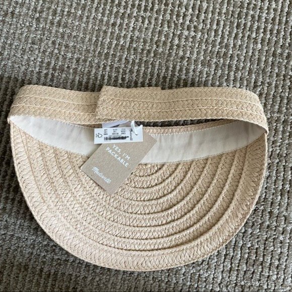 Madewell Packable Braided Straw Visor - Picture 7 of 7